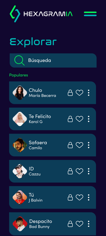 Pantalla explorar 1
